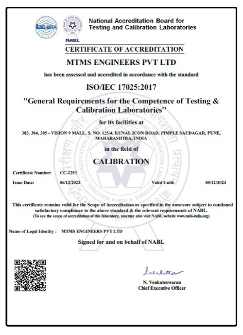 NABL Certificate